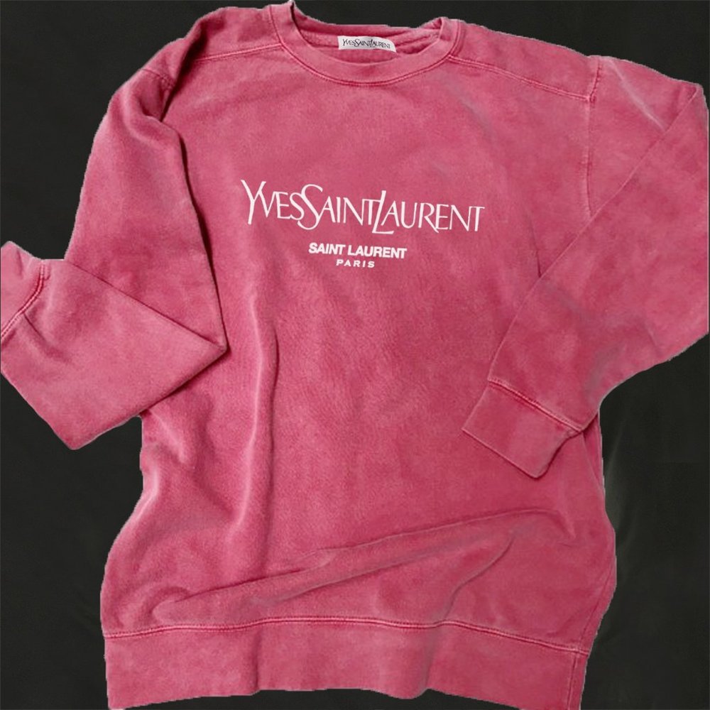 Burgundy Yves Saint Laurent Sweatshirt